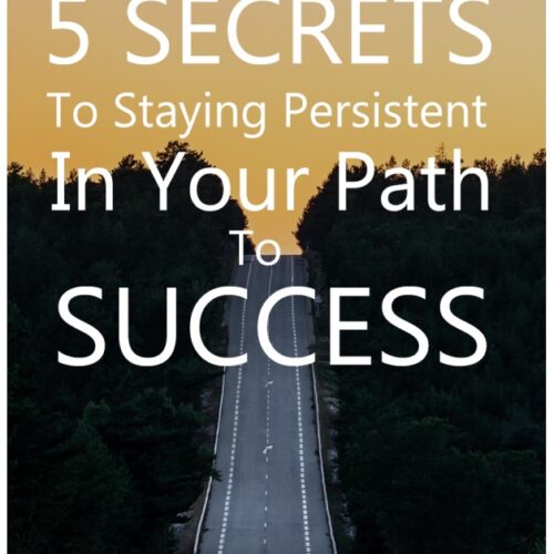 5 Secrets To Stay Persistent In Your Path To Success Digital Download Article